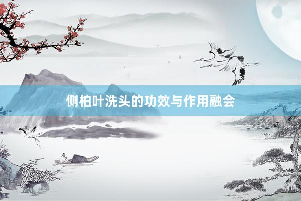 侧柏叶洗头的功效与作用融会